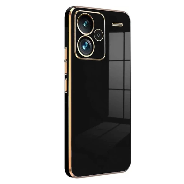 Xiaomi Redmi Note 13 Pro Plus Kılıf Volet Silikon - Siyah ürün görseli 1