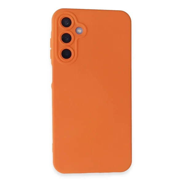 Samsung Galaxy A05s Kılıf Nano İçi Kadife Silikon - Turuncu ürün görseli 1