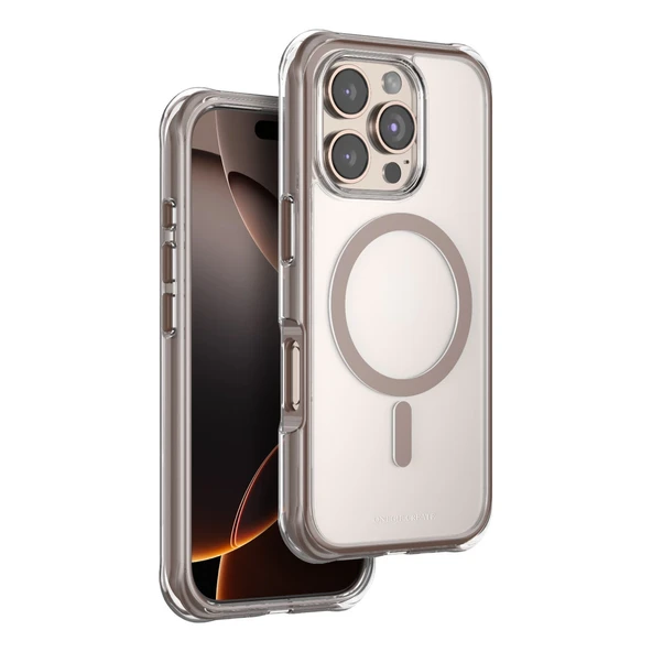 Onegif Apple İphone 16 Pro Max Hulk Magsafe Kapak - Çöl Titanyum ürün görseli 1