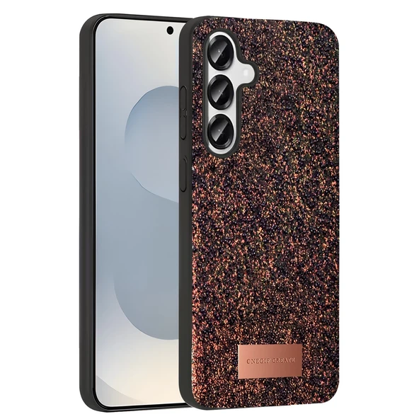 Onegif Samsung Galaxy S25 Plus Bright Simli Kapak - Derin Mor ürün görseli 1