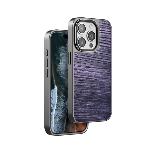 Venco İphone 14 Pro Wave Kapak - Derin Mor ürün görseli 1