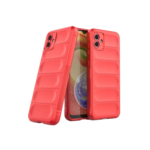 Samsung Galaxy A05 Kılıf Optimum Silikon - Kırmızı - Resim 3