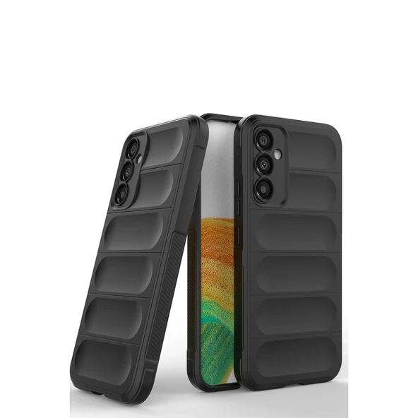 Samsung Galaxy A05s Kılıf Optimum Silikon - Siyah - Resim 3