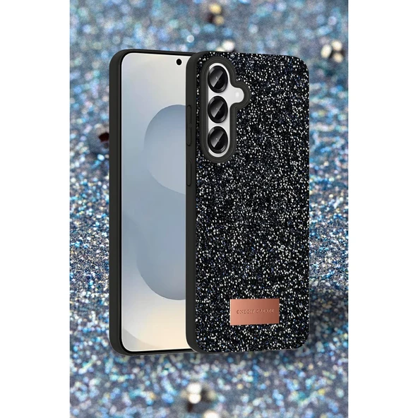 Onegif Samsung Galaxy S25 Plus Bright Simli Kapak - Derin Mor - Resim 3