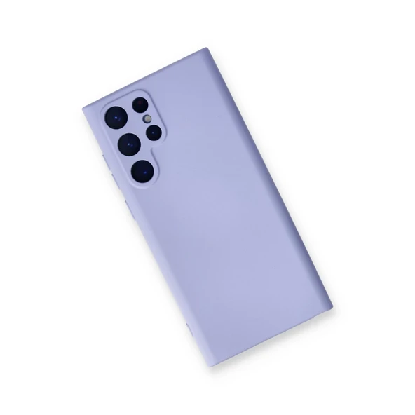 Samsung Galaxy S24 Ultra Kılıf Nano İçi Kadife Silikon - Lila - Resim 3