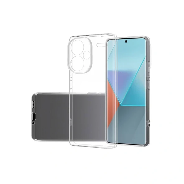 Xiaomi Redmi Note 13 Pro Plus Kılıf Lüx Şeffaf Silikon ürün görseli 1