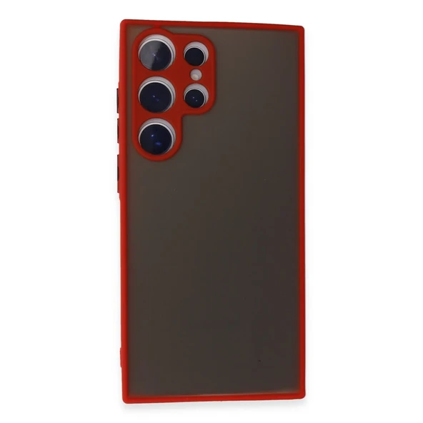 Samsung Galaxy S24 Ultra Kılıf Montreal Silikon Kapak - Kırmızı ürün görseli 1