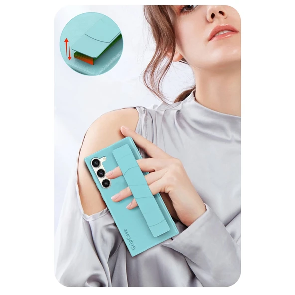 Samsung Galaxy S24 Kılıf Data Kapak - Mor - Resim 5