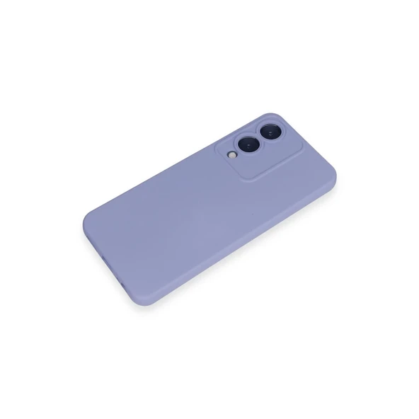 Vivo Y17s Kılıf Nano İçi Kadife Silikon - Lila - Resim 4