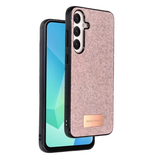 Onegif Samsung Galaxy A16 5g Bright Simli Kapak - Pembe ürün görseli 1