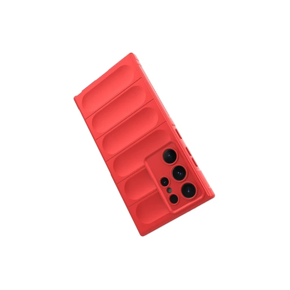 Samsung Galaxy S24 Ultra Kılıf Optimum Silikon - Kırmızı - Resim 2