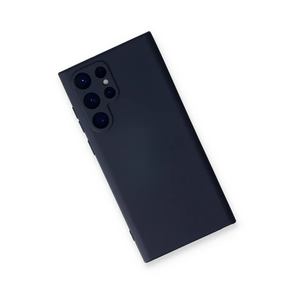 Samsung Galaxy S24 Ultra Kılıf Nano İçi Kadife Silikon - Lacivert - Resim 3