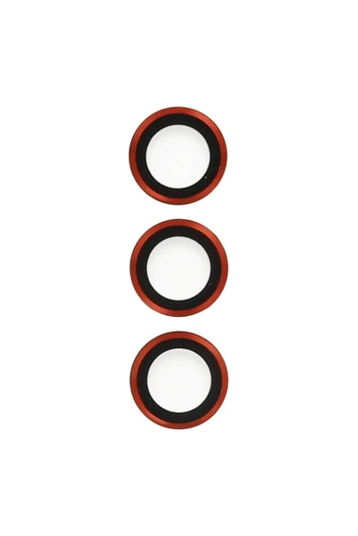 HarmonyAura Samsung Galaxy S23 Ultra Metal Kamera Lens - Kırmızı ürün görseli 1