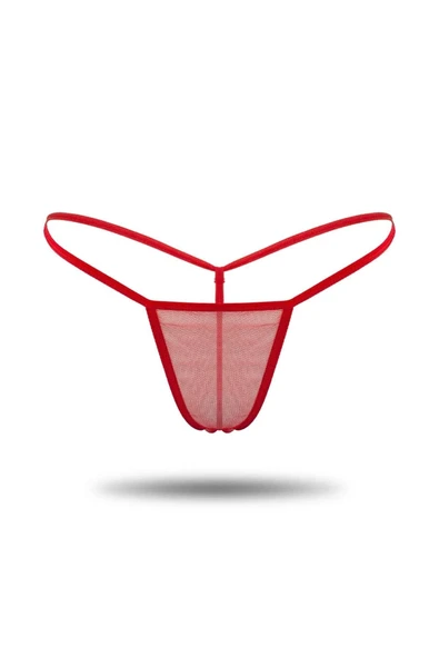 Kırmızı Tül Tanga TM1115 - Resim 2