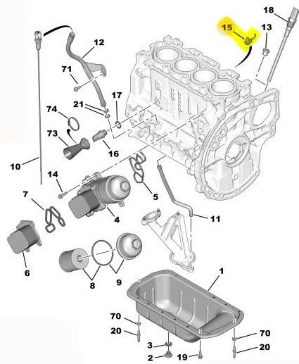 Peugeot 208 Yağ Fıskiyesi (2015-2018) 016220 1.6 HDI ürün görseli 1