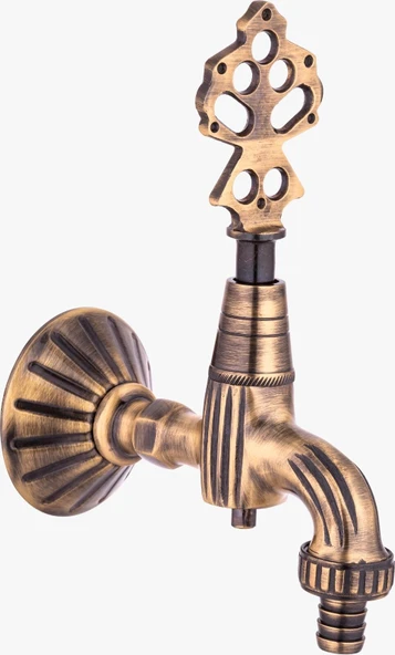 LPD Antik Osmanlı Musluk Rakorlu Bahçe Tipi / Lüx . %100 Pirinç ürün görseli 1