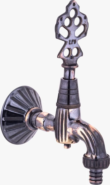 LPD Eskitme Osmanlı Musluk Rakorlu Bahçe Tipi / Lüx . %100 Pirinç ürün görseli 1