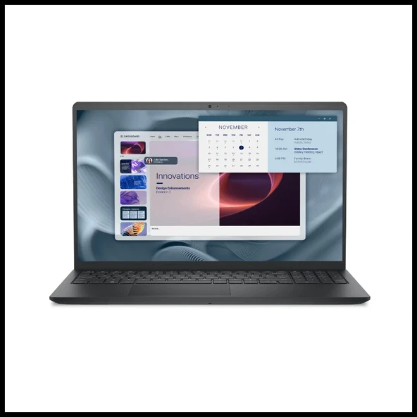 Dell Pro 15 Essential Pv15255, Ryzen 5 7520u, 15,6" Fhd, 8gb Ram, 512gb Ssd, Paylaşımlı Ekran Kartı, Free Dos Notebook ürün görseli 1