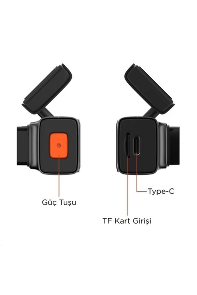 S7/7147 Siyah 1080P Wifi Araç içi 1.47 İnç Ön Araç Kamerası - Resim 3