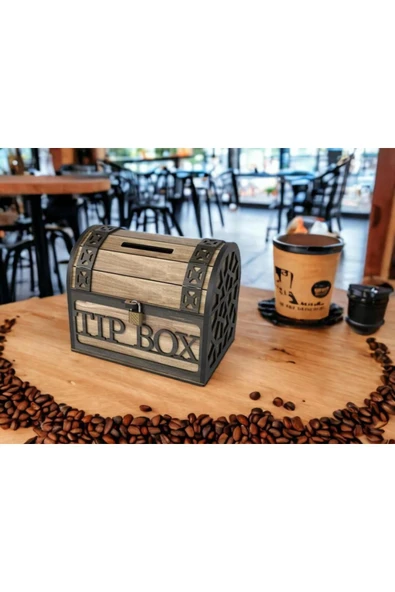 Klitli Tip Box Bahşiş Kutusu Ve Kumbara Sandık Tipi Tipbox - Resim 2
