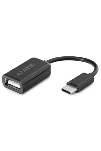 Usb Kablo Otg 3.1 Type-C Erkek 3.0 Dişi 20 Cm Çevirici Dönüüştürücü Siyah ürün görseli 1