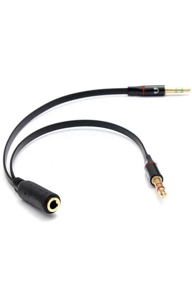 Kulaklık Mikrofon Ayırıcı Çevirici Switch Splitter 3.5mm ürün görseli 1