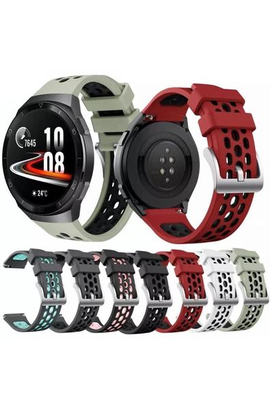 Samsung Gear S3 ve Huawei Watch Gt Gt2 Silikon Kordon Kayış - Resim 2