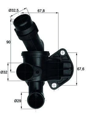Mahle Termostat Komple A4 Avant 2005-2008 - A6 Avant 2005-2011 Exeo 2009-2014 ürün görseli 1