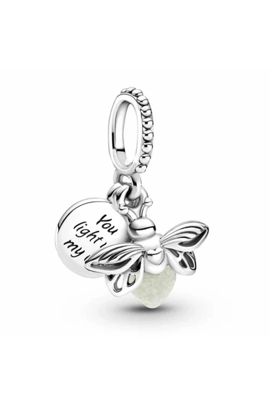 Bileklik ve Kolye Uyumlu Karanlıkta Parlayan Ateşböceği Fosforlu Sallantılı Charm ürün görseli 1