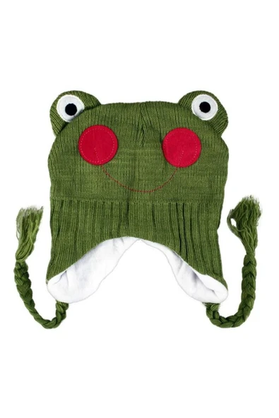 Kurbağa Figürlü Bere Içi Polarlı Tasarım Model - Resim 2