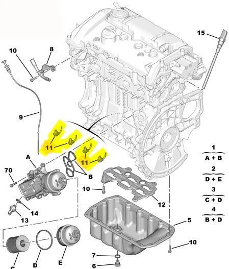 Citroen Ds 7 Yağ Fıskiyesi (2018-2022) 060915 9831859280 1.6 ürün görseli 1
