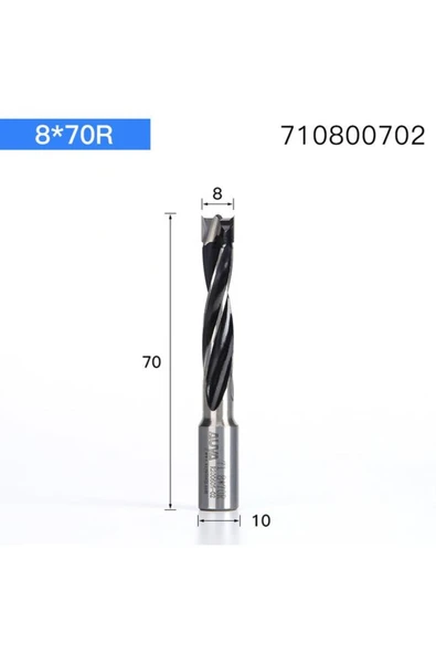 Ağaç Ahşap Metal Delme Matkap Ucu No 8 - Resim 2