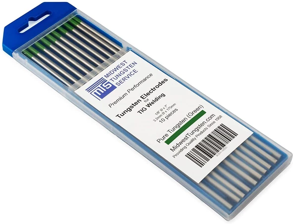 Yeşil Tungsten Elektrod Argon İğnesi 3.2x175 MM - 10 Adet