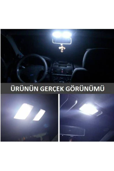 3 Adet 12 Çipli Led Sofit Ampul 39mm (ARAÇ IÇİ TAVAN AYDINLATMA AMPULÜ) - Resim 5
