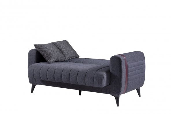 İPEK MOBİLYA Majör 2li Kanepe ( Koyu Gri ) - 5