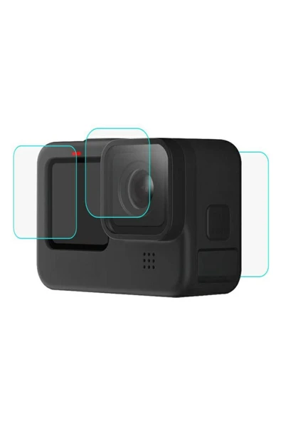 Gopro Hero 9/10/11/12 Tamperli 3 Parça Kırılmaz Cam Ekran Koruyucu - Resim 2