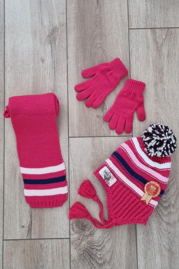 Kitti 4-8 Yaş Kız Çocuk 3 lü Takım Pembe 8943-1 - 2