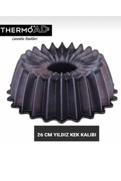 ThermoAD | Yıldız  Kek Kalıbı | Gri | 26 cm - 3