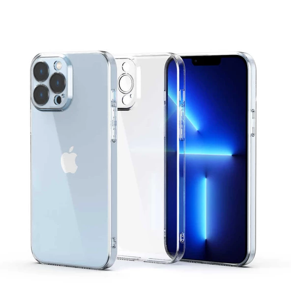 Apple iPhone 12 Pro Kılıf Zore Fizy Şeffaf Silikon Kılıf