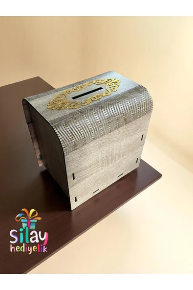 Ahşap Aynalı Pleksili Tip Box Kumbara Ve Bahşiş Kutusu Tipbox - Resim 13