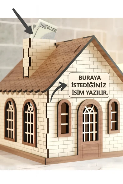 Kişiye Özel İsimli Klitli Tip Box Bahşiş Kutusu Ve Kumbara Sandık Tipi Tipbox ürün görseli 1
