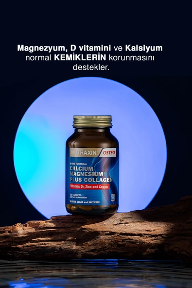 Nutraxin B One Formula 90 Tablet Kalsiyum Magnezyum Hidrolize Kolajen D Vitamini Çinko Bakır - Resim 2