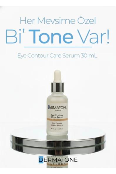 DERMATONE | Eye Contour Care Serum | Torbalanma Ve Morluk Karşıtı Aydınlatıcı Kafein Göz Altı Serumu ürün görseli 1