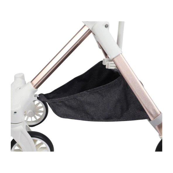 Tommy Evcil Hayvan Arabası 83x48,5x110 cm Gold Füme Max 10 kg - Resim 4