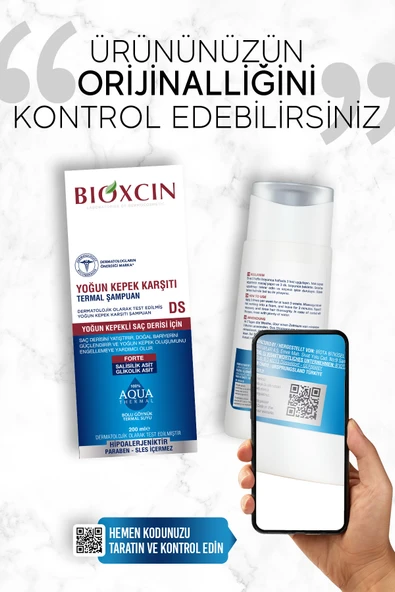 Bioxcin Aqua Thermal Yoğun Kepek Karşıtı Şampuan Ds 200 ml Kepek Kaşıntı Pullanma Karşıtı - Resim 6