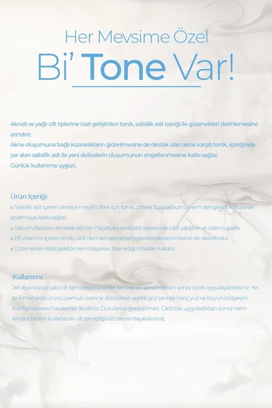 DERMATONE Anti-acne Tonic | Gözenek Sıkılaştırıcı, Akne Leke Karşıtı Mayıs Papatyası Özlü Tonik - Resim 2