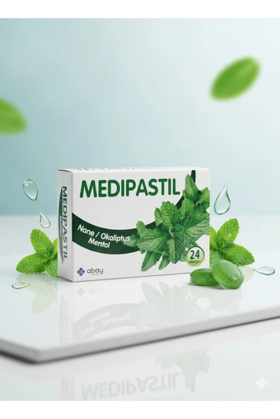 Medipastil Nane Okaliptus Mentol Aromalı Pastil 24 Adet ürün görseli 1