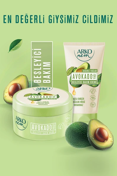 Arko Nem Besleyici Bakım Kremi Avokado 3x60 Ml - Resim 4