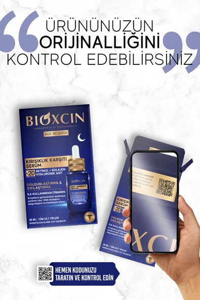 Bioxcin Age Reverse Kırışıklık Karşıtı Serum 30 ml (%20 Retinol, Kolajen İçerikli) - Resim 9