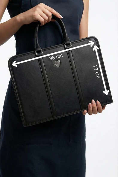 The Barber Shield 007 Bond Berber & Kuaför Malzeme Çantası Kaliteli Suni Deri Siyah - Resim 5